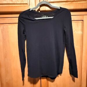LOFT Black Long Sleeve Tee